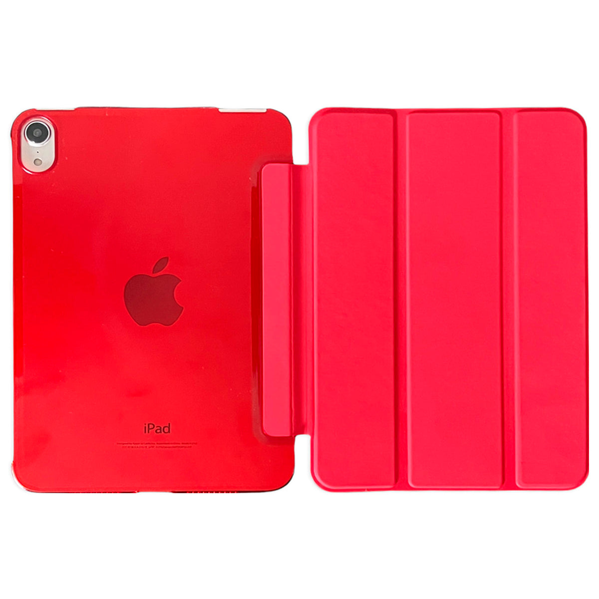 Funda Inteligente Para iPad Mini 6 + Cubierta Trasera Roja