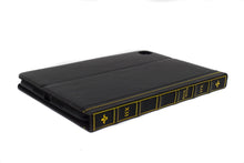Cargar imagen en el visor de la galería, Funda Libro iPad Mini 1 2 3 4 5 Book Case Vintage Negro