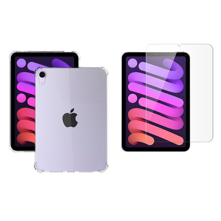 Funda Flexible Airbag Transparente Para iPad Mini 6 año 2021 + Mica Cristal Templado