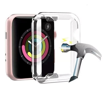 Funda Apple Watch Transparente Flexible Para Series 1 2 3 Pantalla Completa 38 y 42 mm