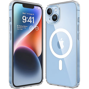 Funda Transparente para iPhone con MagSafe – Carga Inalámbrica Rápida, Protección 360°, Diseño Antigolpes y Antideslizante