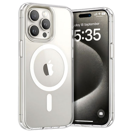 Funda Transparente para iPhone con MagSafe – Carga Inalámbrica Rápida, Protección 360°, Diseño Antigolpes y Antideslizante