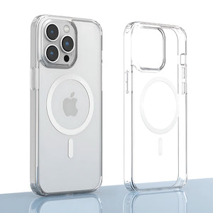 Funda Transparente para iPhone con MagSafe – Carga Inalámbrica Rápida, Protección 360°, Diseño Antigolpes y Antideslizante