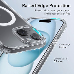 Funda Transparente para iPhone con MagSafe – Carga Inalámbrica Rápida, Protección 360°, Diseño Antigolpes y Antideslizante