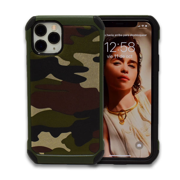 Funda Camuflaje iPhone 11 iPhone 11 Pro y iPhone 11 Pro Max Verde Militar Camo Case