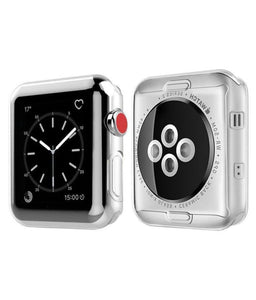 Funda Apple Watch Transparente Flexible Para Series 1 2 3 Pantalla Completa 38 y 42 mm