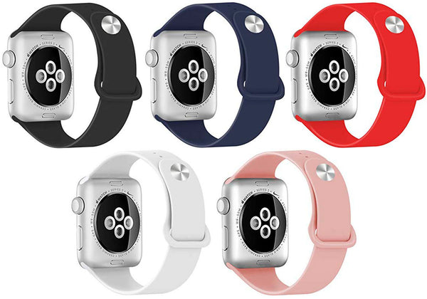 Correa Apple Watch Broche Al Revés Silicon Suave Tipo Sport 38/40/42/44 mm