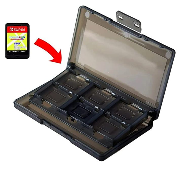Estuche de Viaje Para Nintendo Switch Porta Videojuegos Para 24 Juegos de Switch o Lite Game Card Storage Holder Hard Ca